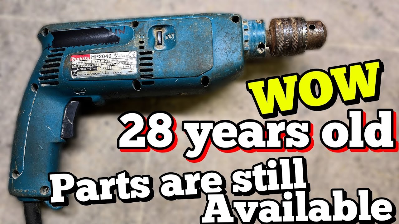 28 YEAR Old Makita HP2040 drill, and still supply the spare parts for it today.