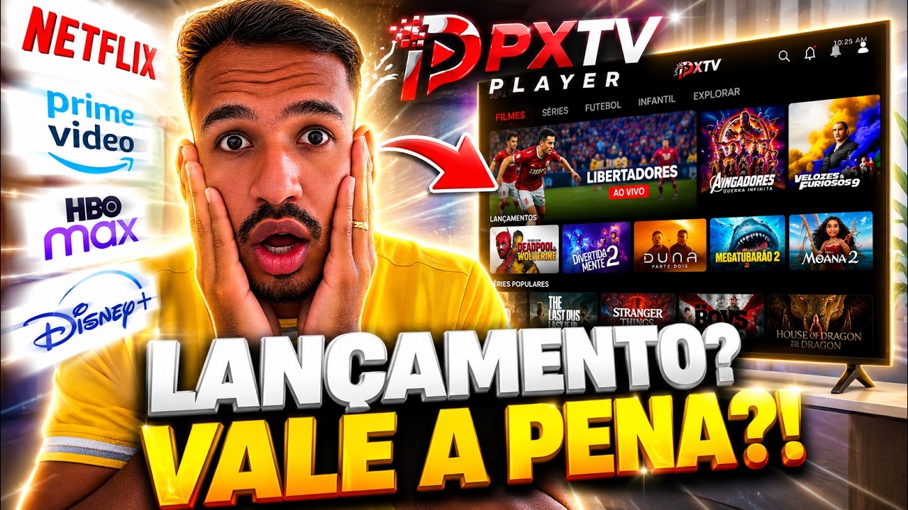 PXTV PLAYER FUNCIONA? PXTV PLAYER É BOM? PXTV PLAYER É VERDADE? LISTA IPTV PXTV PLAYER