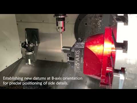 HAAS UMC750 G254 probing at B orientation
