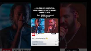 A POLL FROM XXL MAGAZINE HAS DRAKE WINNING THE BATTLE AGAINST KENDRICK LAMAR 🤔