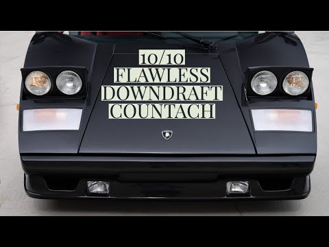 The Most Outrageously Perfect Low-Mileage Downdraft Lamborghini Countach Yet!