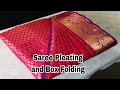 Saree Pre Pleating Box Folding Full Video Pattu Saree Saree Video Trending Beauty
