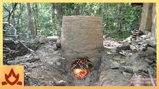 Primitive Technology: Termite clay kiln & pottery