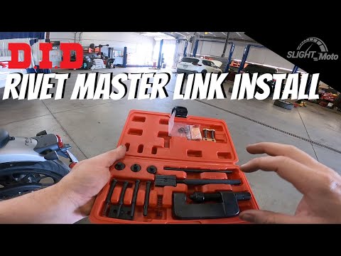 Honda Rebel - D.I.D. Rivet Master Link installation.