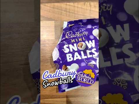 🇬🇧 British CADBURY Chocolate Snow Balls 🍫 #shorts #food #british #chocolate #uk