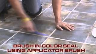 How to color seal grout and tile