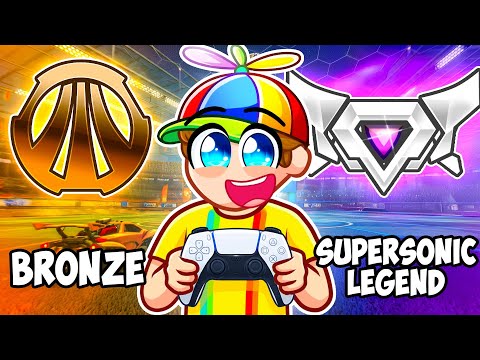 Bronze To Supersonic Legend Ranked SPEED RUN In Rocket League!