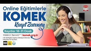 KOMEK online eğitimlere nasıl kayıt olurum?