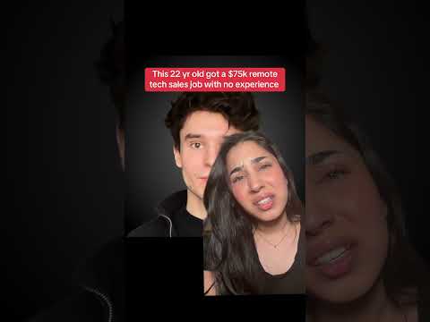 22 yr old got a $75k remote tech sales job #techsales #sdr #career #bdr #techsalestips