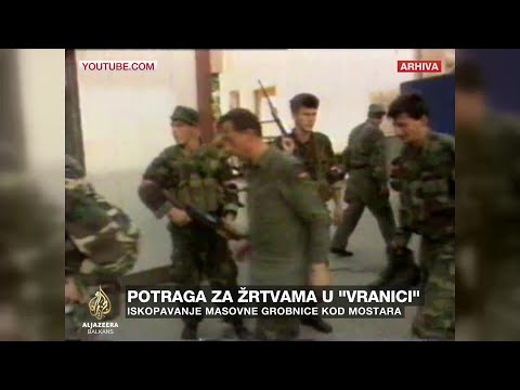 Potraga za žrtvama u 'Vranici': Iskopavanje masovne grobnice kod Mostara