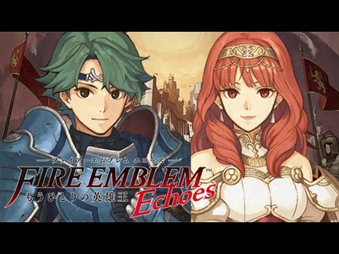 Fire Emblem Echoes: Another Hero-King - Alm and Celica Amiibos in Action!