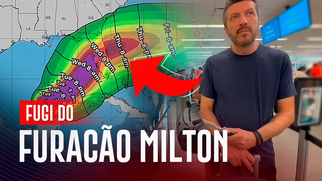 Fugindo do FURACÃO MILTON #VLOG
