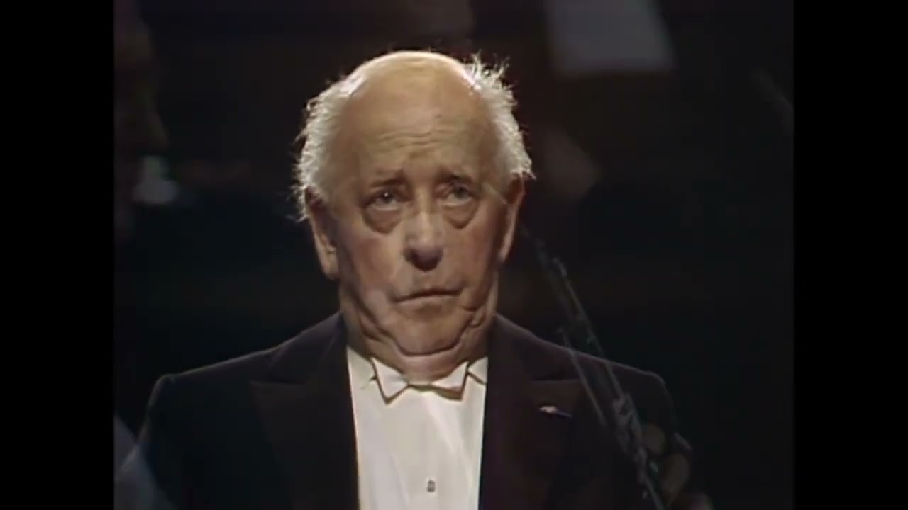 Ormandy conducting the Philadelphia Orchestra performing Mussorgsky's Pictures at an Exhibition