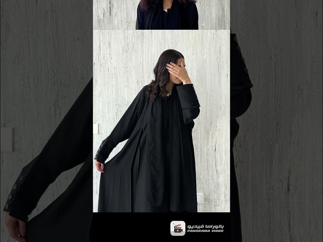 0076 عبايه عمليه سوبر ندا باكمام فرنسيه