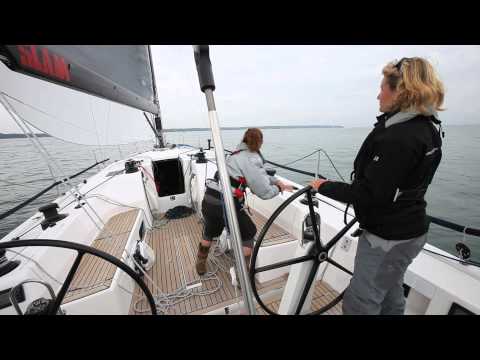 How to gybe a spinnaker fully crewed and short-handed