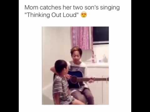 Mom catches her two sons singing 