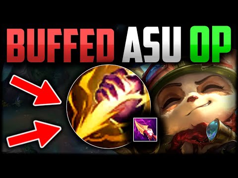 BUFFED TEEMO ASU (BUTTERY SMOOTH) How to Play Teemo Jungle & Carry Low Elo S14 - League of Legends