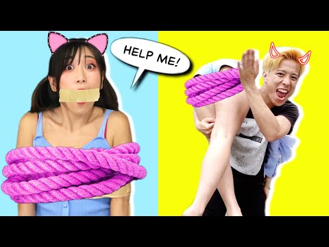 もしも誘拐されたら？役に立つ簡単 脱出ライフハック6選！脱出ガールのガムテープ脱出💖I Was Kidnapped / Survival Hacks That May Save Your Life!