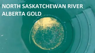 Sluicing North Saskatchewan River for gold prospecting