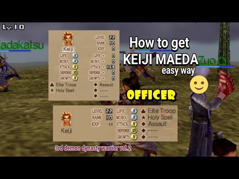 How to get Keiji Maeda (Easy Way) || Dynasty Warrior vol.2 [ppsspp]