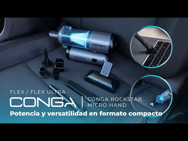 Aspirateur à main sans fil Cecotec Conga Rockstar Micro Hand Ultra Flex 20 000 Pa 35 min video