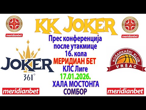Press konferencija KK Joker - KK Vršac- 17.01.2026.