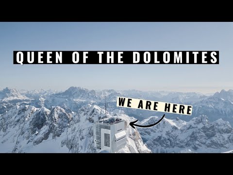 SKIING UNDER THE TOP OF DOLOMITES Marmolada Glacier