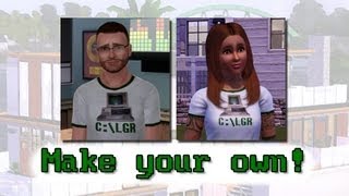 LGR - Sims 3 Tutorial: How To Make Your Own Shirts & Install Custom Content