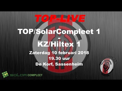 TOP/SolarCompleet 1 tegen KZ/Hiltex 1, zaterdag 10 februari 2018
