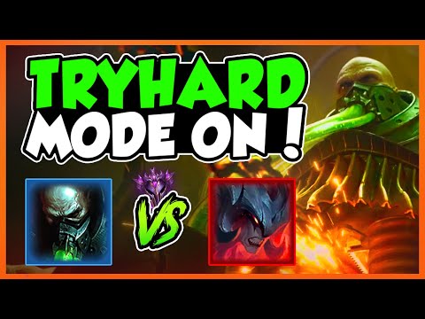 When I go full tryhard mode in high elo [Masters Urgot vs Aatrox] - League of Legends