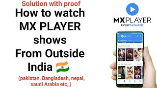 how to watch mx player shows from any country | watch mx player outside India | hindi web series