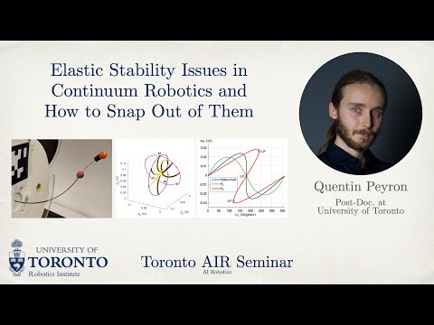 Quentin Peyron on Elastic Stability Issues in Continuum Robotics | Toronto AIR Seminar