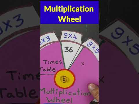 Multiplication Wheel Math Project Shorts Mathproject Easycrafts