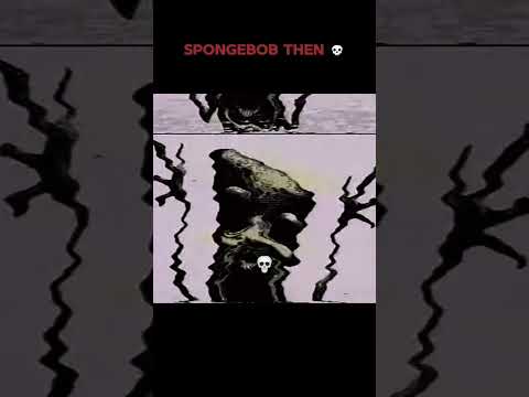 SPONGEBOB NOW vs THEN ☠️🥶🔥😧 #youtube #youtubeshorts #spongebob #scary #treanding #feedshorts #hijack
