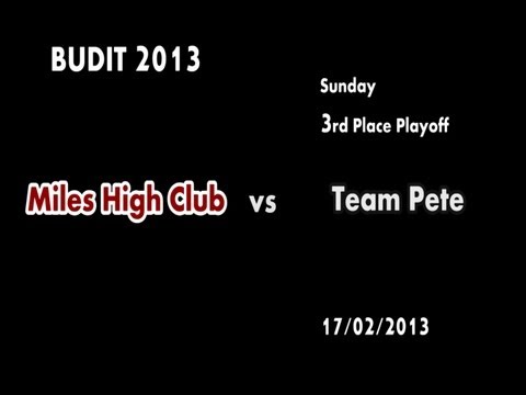 BUDIT 2013: Miles High Club v Team Pete
