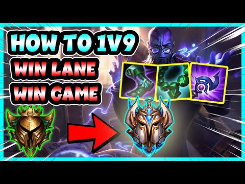 [Best Ryze NA] How to 1v9 CARRY & SMASH LANE as Ryze & CLIMB in Gold - Platinum ELO