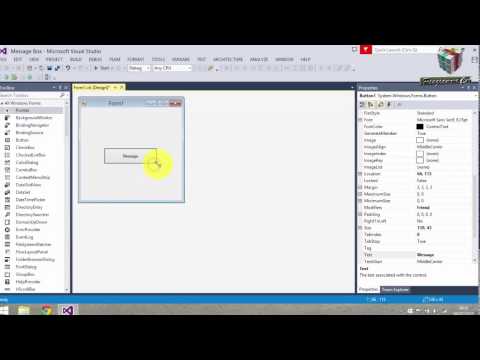 VB.NET Tutorial 1 For Beginners- Creating First VB Program- Message Box