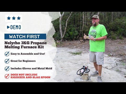 Demo and Review - Nelyrho 3KG Propane Melting Furnace Kit
