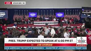 WATCH: President Trump to hold rally in Green Bay, Wisconsin; expected to take the stage at 6pm ET
