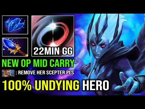 NEW MID HERO First Item Scepter Vengeful Spirit 100% Undying Hero EZ 23Min GG Dota 2
