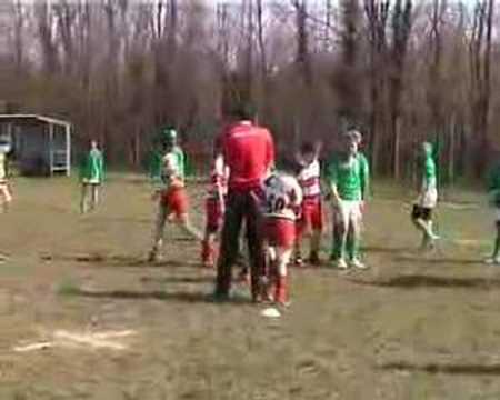 Casale - Benetton "verde" (2-2) - 1° tempo - minirugby U11