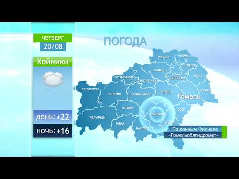 Погода в Гомеле и Гомельской области 20 августа видео