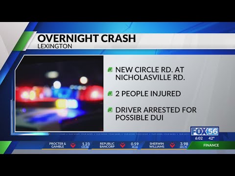 Overnight crash closes Lexington roadway