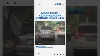 Bak di Film, Polisi Kejar-kejaran dengan Mobil Honda jazz di Jakarta, Ternyata karena Masalah Ini