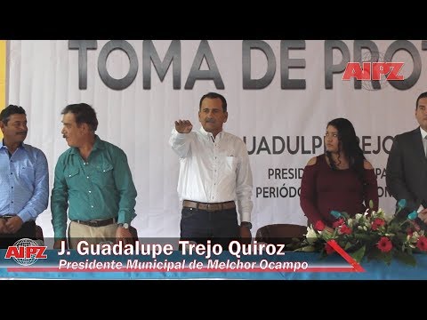 Rinde protesta J. Guadalupe Trejo Quiroz como Alcalde de Melchor Ocampo