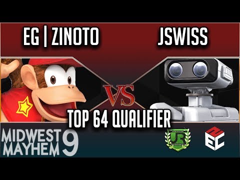 Midwest Mayhem 9 TOP 64 QUALIFIER - EG | Zinoto (Diddy Kong) vs JSwiss (ROB)