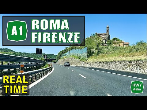 ROMA - FIRENZE | Autostrada del Sole A1 | REAL TIME