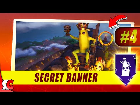 Fortnite | WEEK 4 Secret Banner Location (Season 8 Battlestar/Banner Discovery Loading Screens)