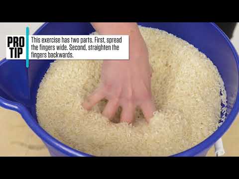 Rice Bucket Exercise for Climbers
