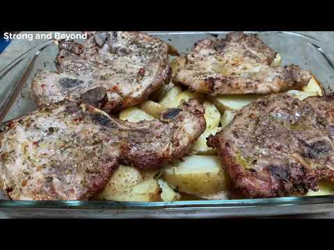One Pan Pork Chops and Potatoes - Easy Pork Chops and Potatoes Recipe